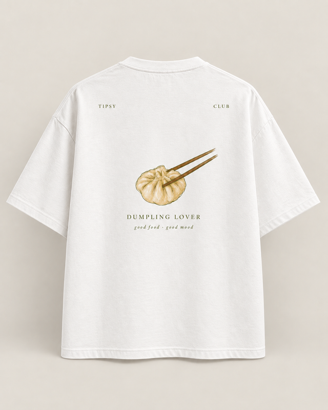 T-shirt Dumpling Lover — vue du dos avec le motif
