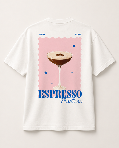 T-shirt Espresso Martini Club — vue du dos avec le motif