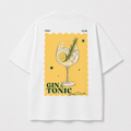 T-shirt Gin Tonic Club — vue du dos avec le motif