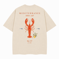 T-shirt Méditerranée Lobster Club — vue du dos avec le motif