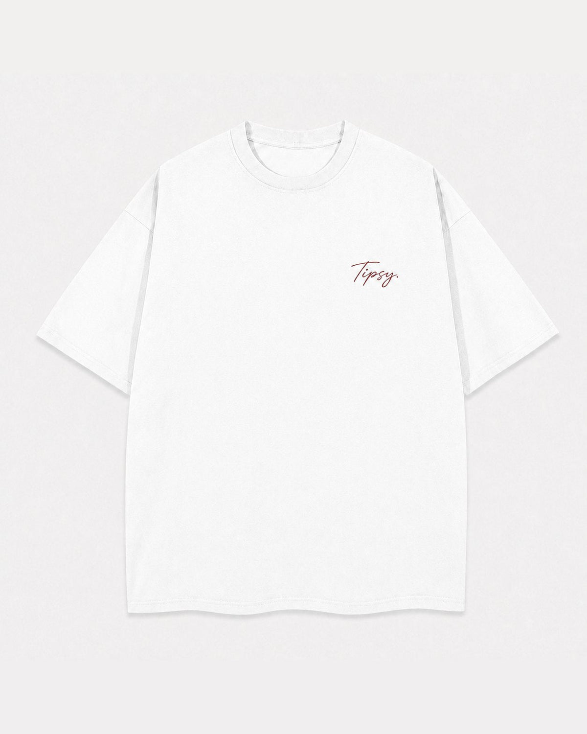 Margarita Cocktail Club tee — front, Tipsy. chest script